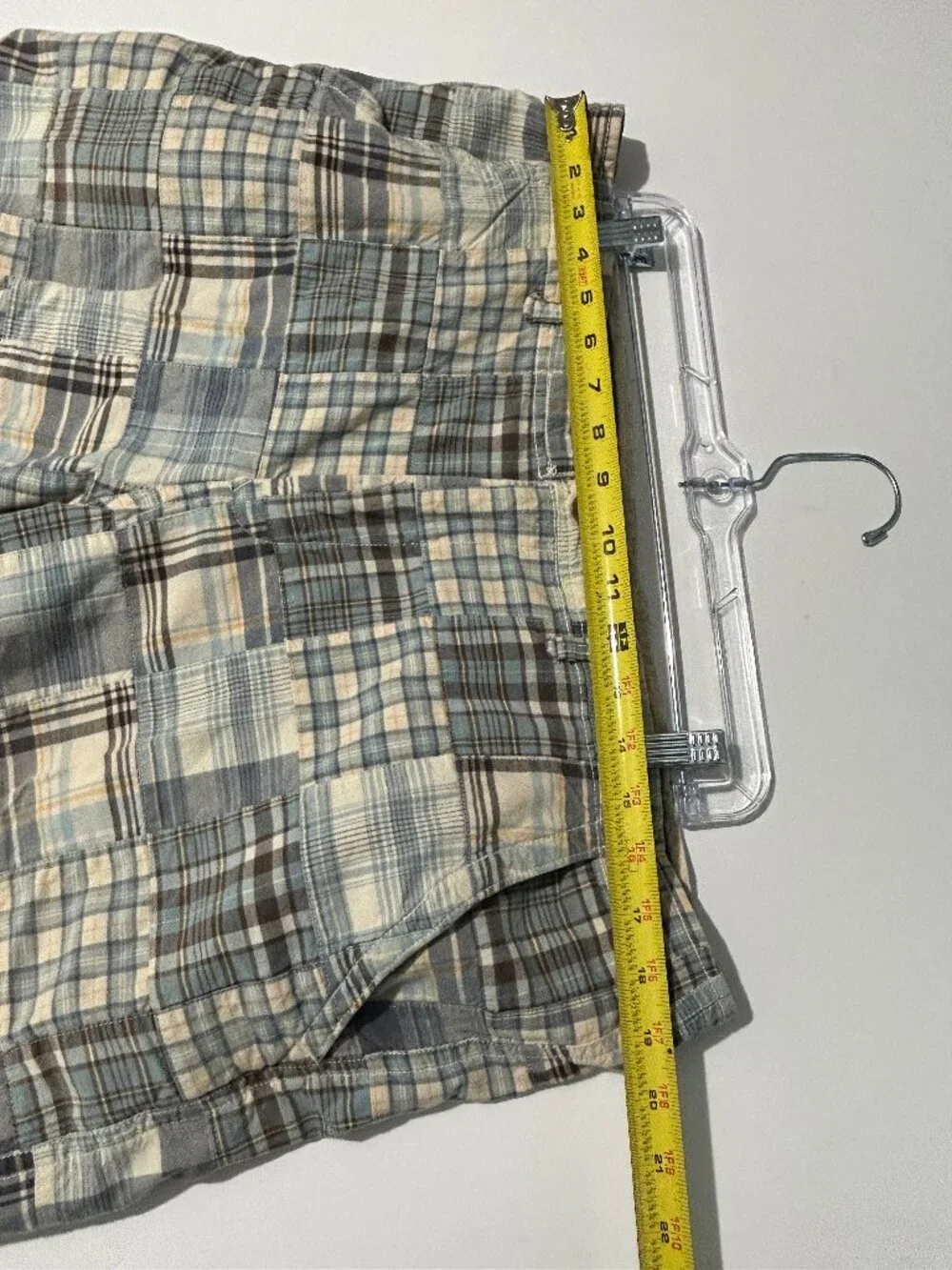 Bob Timberlake Patchwork Madras Plaid Cotton Shorts Men's Size 40 Preppy Coastal
